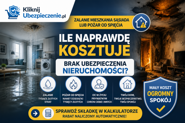 Zalanie mieszkania sąsiada lub pożar od spięcia – ile naprawdę kosztuje brak ubezpieczenia nieruchomości?