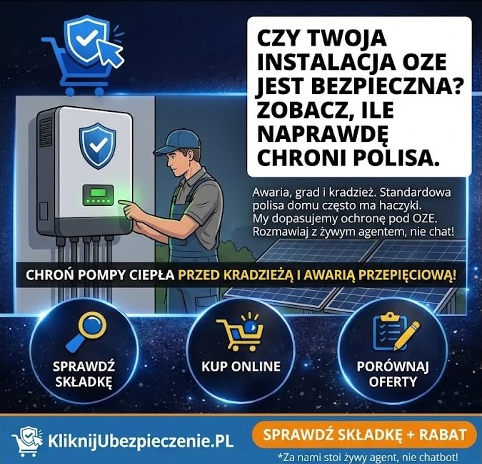 Pompa ciepła – ubezpieczenie od awarii i przepięć. Czy Twoja instalacja jest naprawdę bezpieczna?